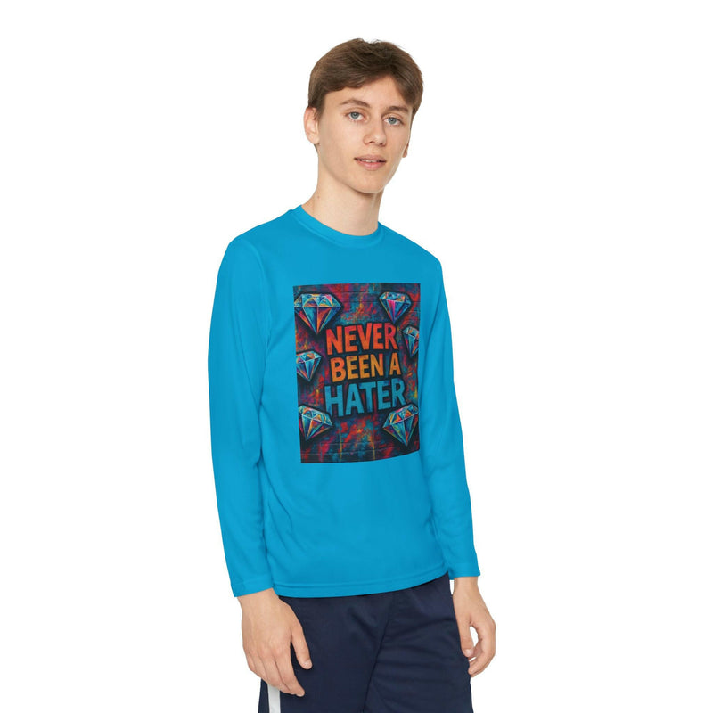 Youth Long Sleeve Tee, Trendy Graphic Shirt, Gift for Teens, Cool Statement Apparel, Casual Wear, Everyday Fun
