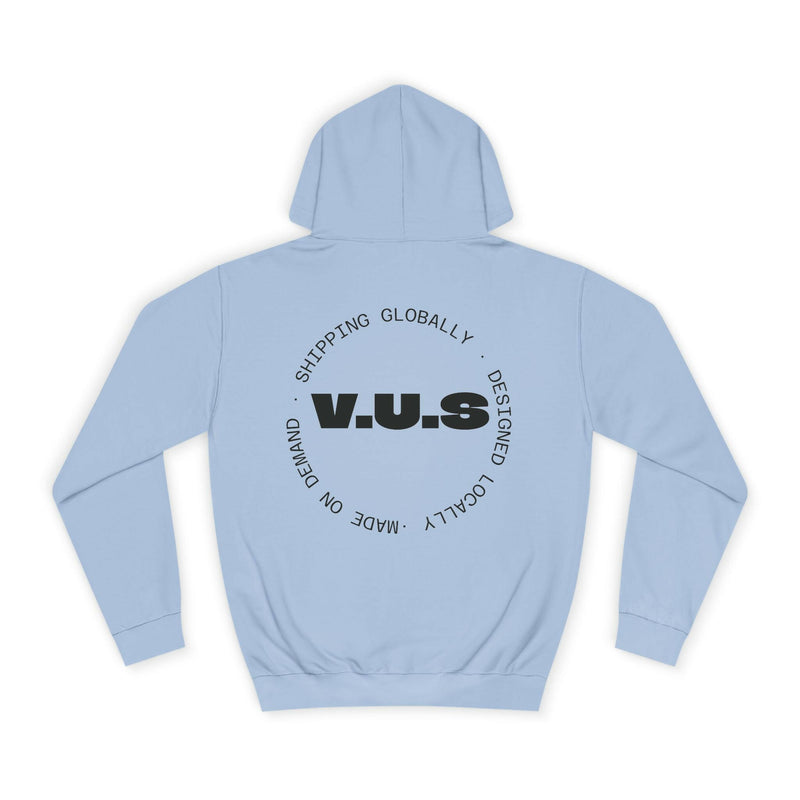 Unisex Heart Vibe College Hoodie, Casual Fashion Hoodie, Cute Gift for Students, Cozy College Wear, Trendy Streetwear