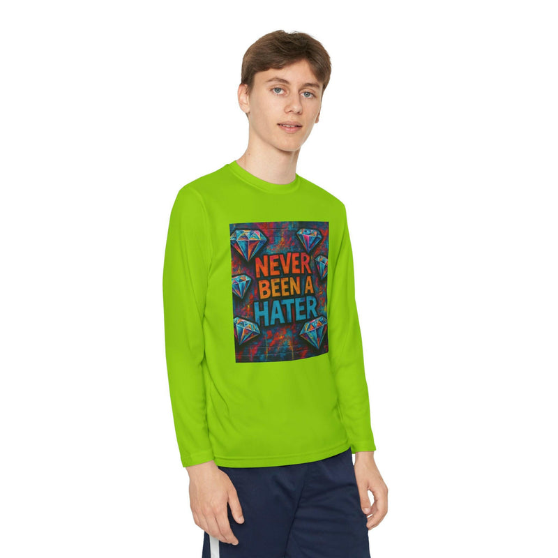 Youth Long Sleeve Tee, Trendy Graphic Shirt, Gift for Teens, Cool Statement Apparel, Casual Wear, Everyday Fun