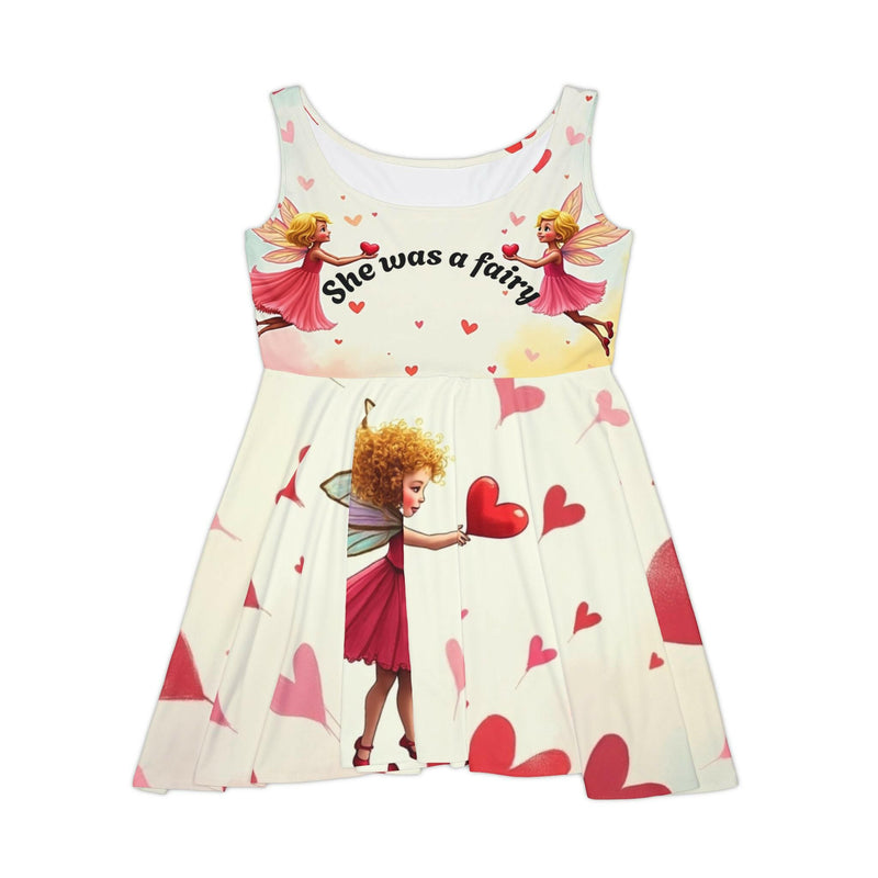 Elegant fairy skater dress showcasing whimsical design and graceful silhouette for a captivating look