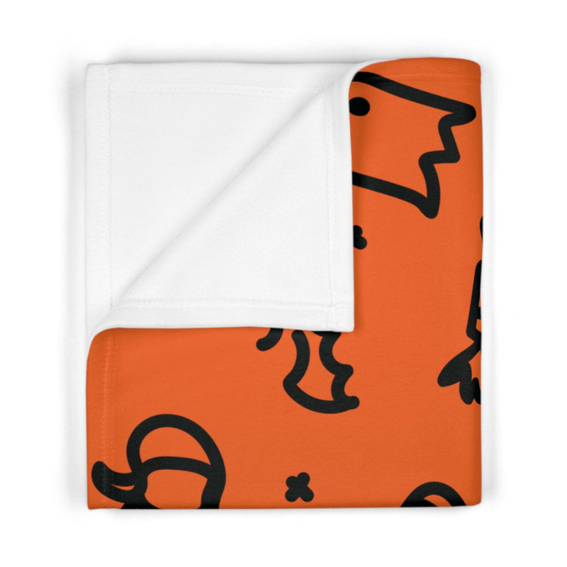 Halloween-themed baby blanket featuring festive designs perfect for cozy seasonal comfort