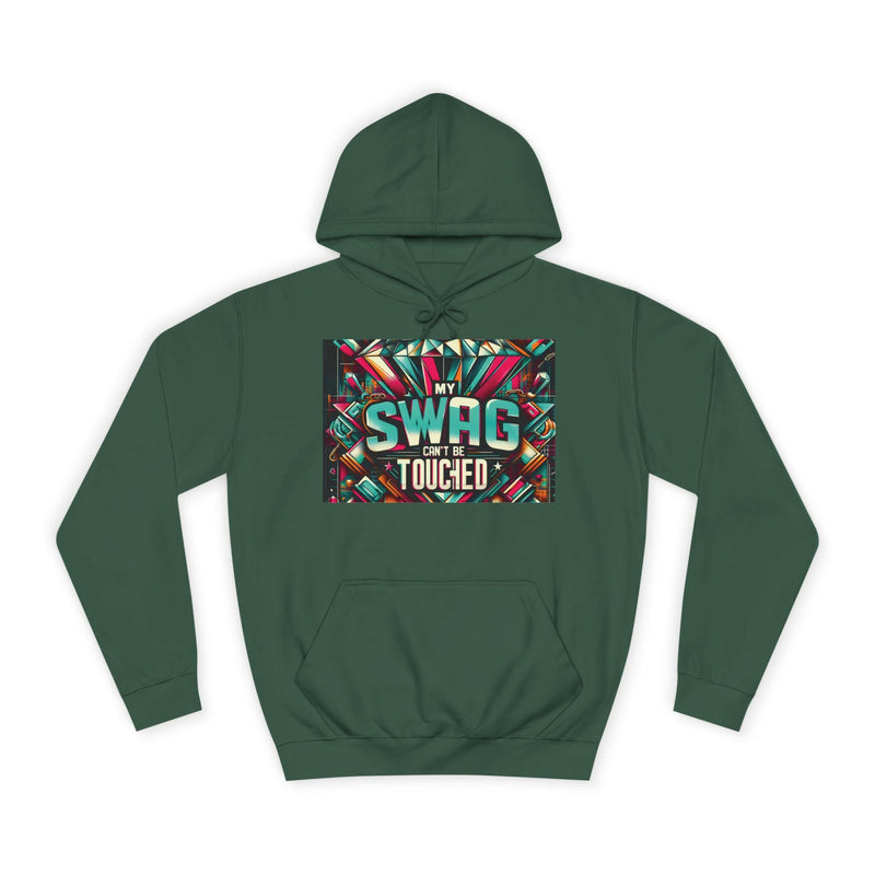 My Swag Touched Unisex College Hoodie, Stylish Sweatshirt, Trendy Apparel, Gift for Students, Casual Wear for College, Cozy Hooded Jacket