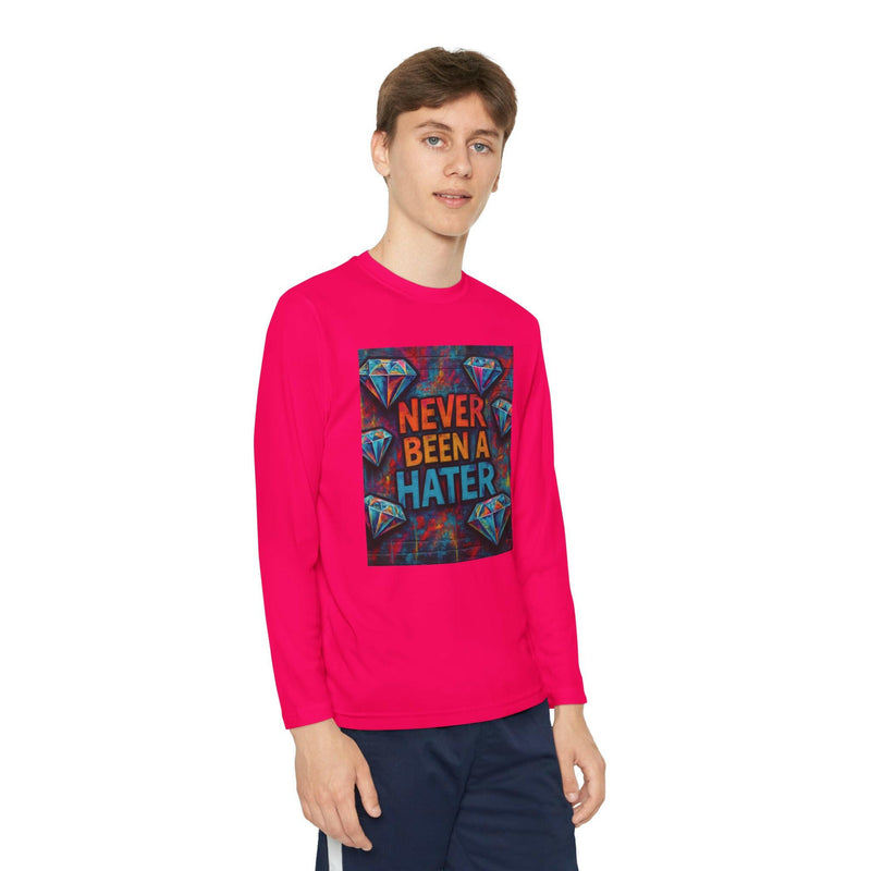Youth Long Sleeve Tee, Trendy Graphic Shirt, Gift for Teens, Cool Statement Apparel, Casual Wear, Everyday Fun
