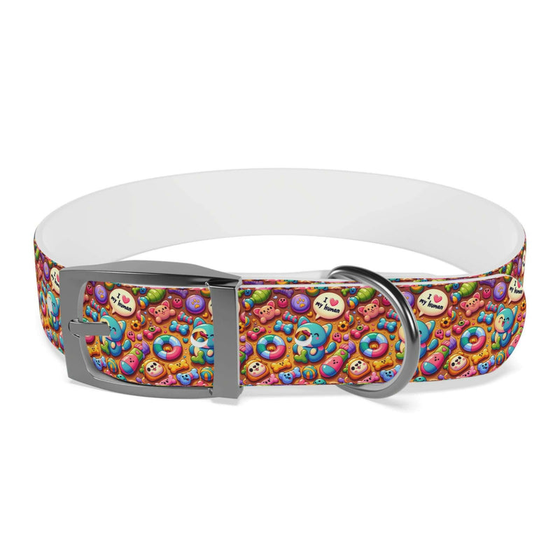 Colorful Dog Collar with Fun Emoji Designs, Adjustable Pet Accessory, Dog Leash, Gift for Dog Lovers, Cute Pet Supplies