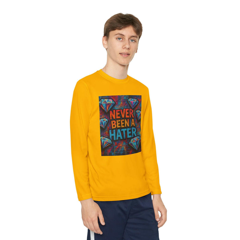 Youth Long Sleeve Tee, Trendy Graphic Shirt, Gift for Teens, Cool Statement Apparel, Casual Wear, Everyday Fun