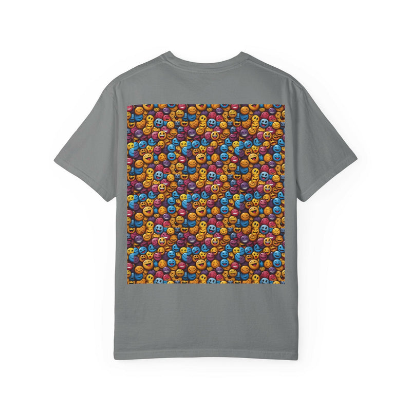 Colorful Emoji T-Shirt, Fun Graphic Tee, Gift for Friends, Summer Vibes, Casual Wear, Happy Shirt, Festival Apparel