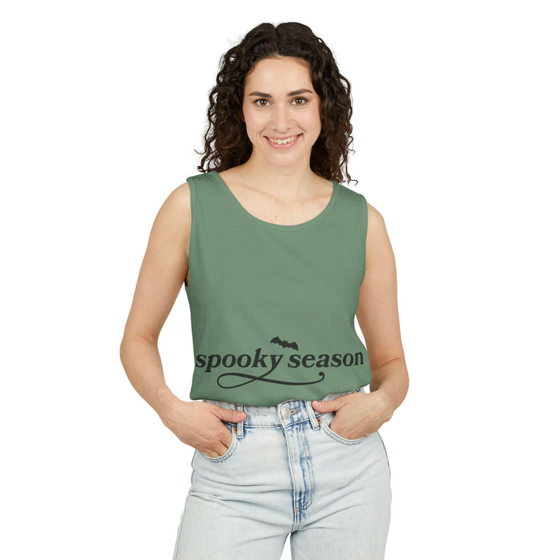 Spooky Season Tank Top, Halloween Apparel, Unisex Summer Shirt, Festival Tank, Casual Wear, Halloween Celebration Outfit