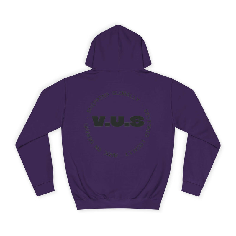 Unisex Heart Vibe College Hoodie, Casual Fashion Hoodie, Cute Gift for Students, Cozy College Wear, Trendy Streetwear