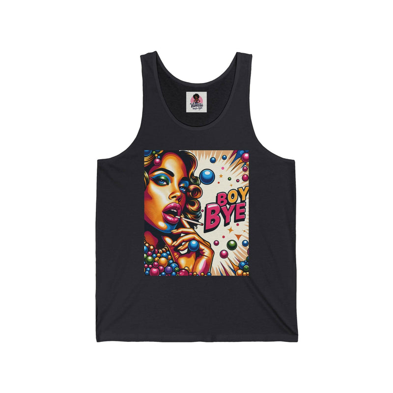 Bold Graphic Unisex Jersey Tank | Trendy Summer Apparel, Statement Top, LGBTQ+ Pride Wear, Gift for Friends