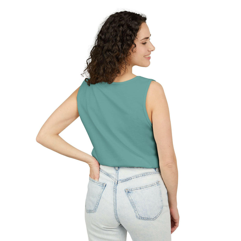 Icy Vibes Garment-Dyed Tank Top - Chill Summer Wear, Beach Fashion, Ice-Themed Gift, Casual Layering Piece, Unisex Beachwear