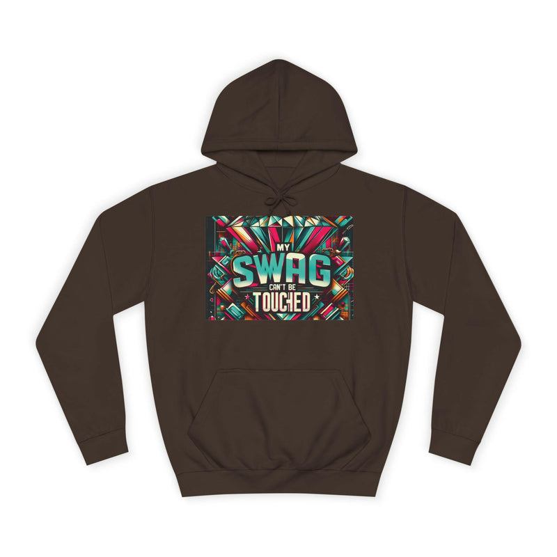 My Swag Touched Unisex College Hoodie, Stylish Sweatshirt, Trendy Apparel, Gift for Students, Casual Wear for College, Cozy Hooded Jacket