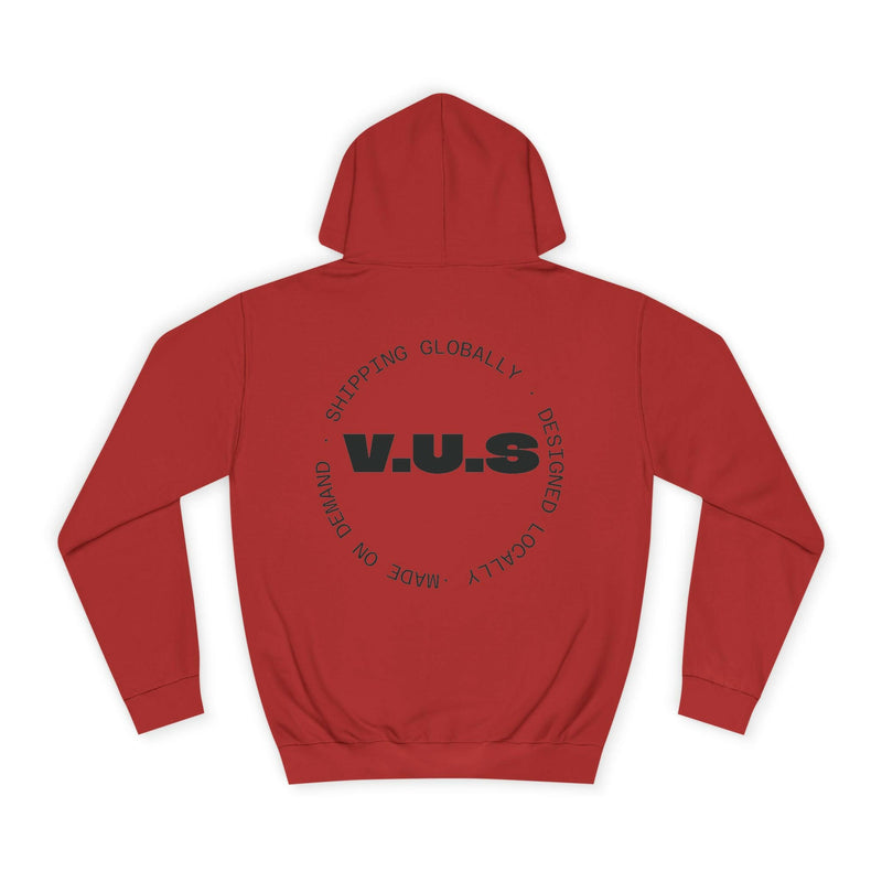 Unisex Heart Vibe College Hoodie, Casual Fashion Hoodie, Cute Gift for Students, Cozy College Wear, Trendy Streetwear