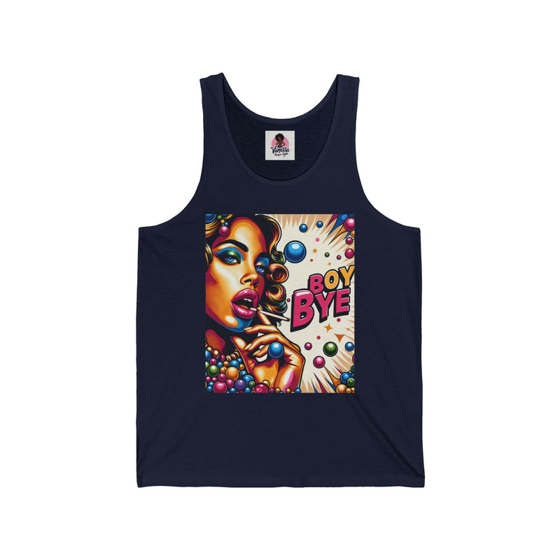 Bold Graphic Unisex Jersey Tank | Trendy Summer Apparel, Statement Top, LGBTQ+ Pride Wear, Gift for Friends