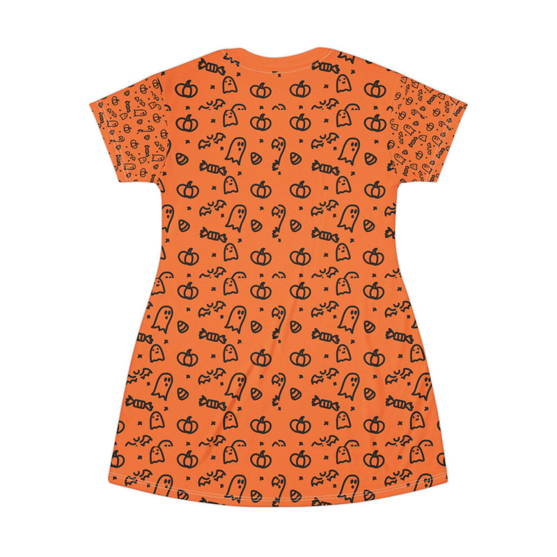 Halloween-themed T-shirt featuring exclusive spooky designs, perfect for festive celebrations and casual wear.