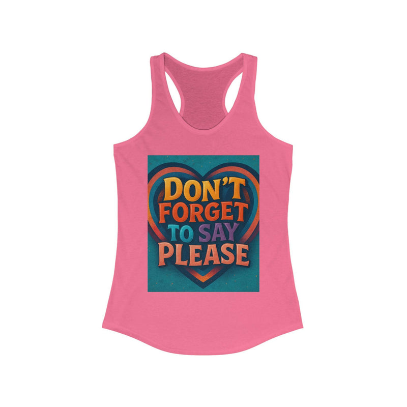 Elegant racerback tank top designed for comfort and style, perfect for casual wear and active lifestyles.