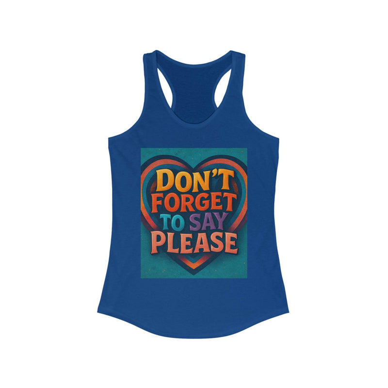Elegant racerback tank top designed for comfort and style, perfect for casual wear and active lifestyles.