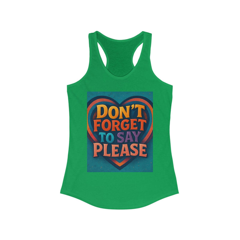 Elegant racerback tank top designed for comfort and style, perfect for casual wear and active lifestyles.