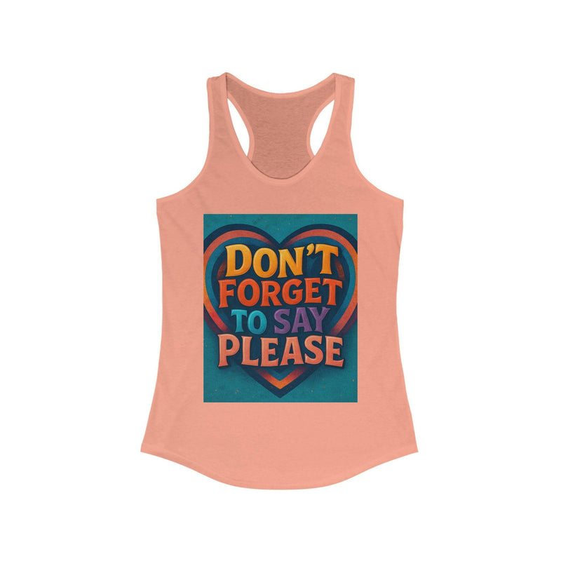 Elegant racerback tank top designed for comfort and style, perfect for casual wear and active lifestyles.