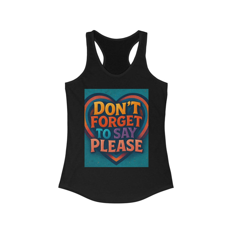 Elegant racerback tank top designed for comfort and style, perfect for casual wear and active lifestyles.