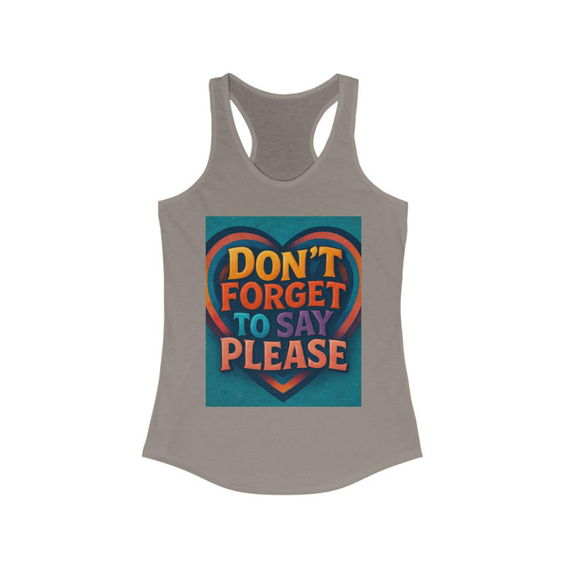 Elegant racerback tank top designed for comfort and style, perfect for casual wear and active lifestyles.