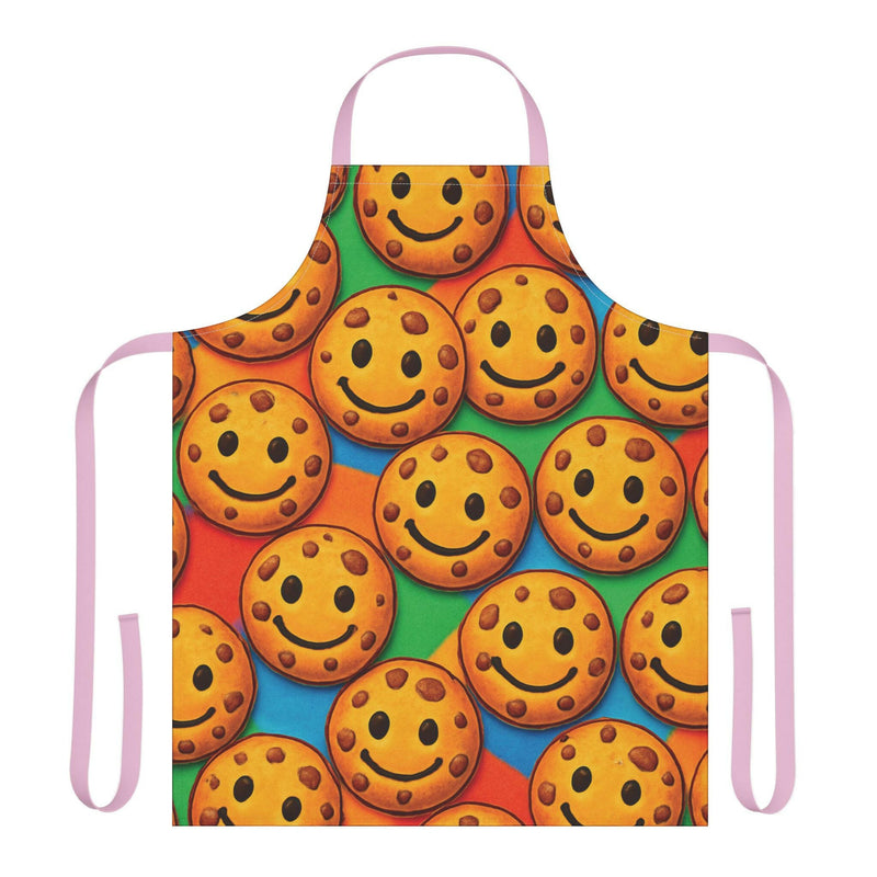 Colorful Cookie Smiley Apron, Fun Kitchen Gift, Baking Apron, Chef's Apron, Kids Cooking, Party Favor, Holiday Kitchen Decor