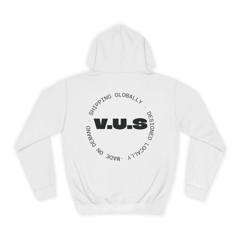 Unisex Heart Vibe College Hoodie, Casual Fashion Hoodie, Cute Gift for Students, Cozy College Wear, Trendy Streetwear