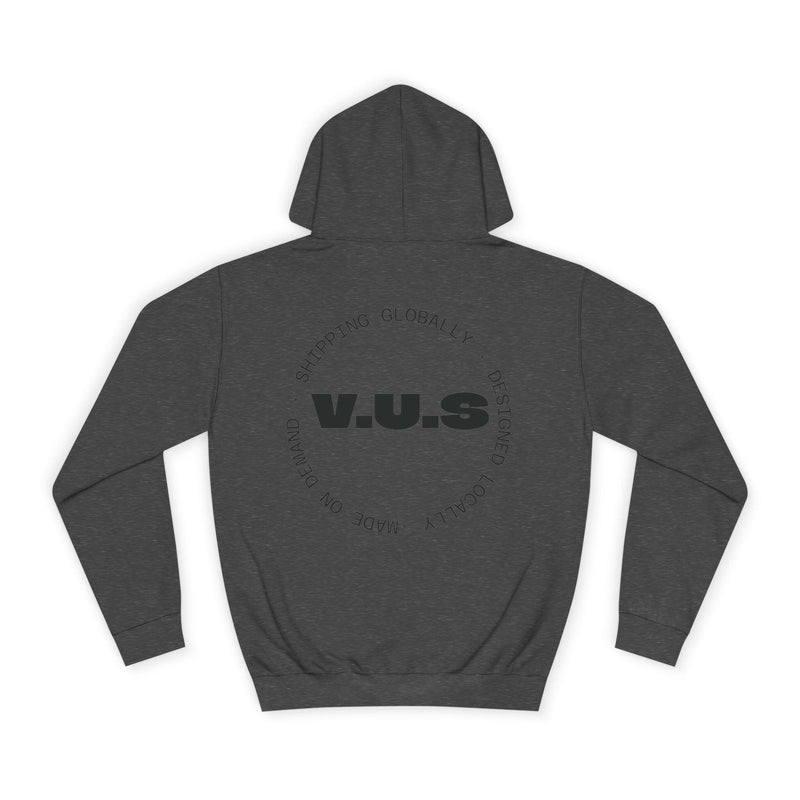 Unisex Heart Vibe College Hoodie, Casual Fashion Hoodie, Cute Gift for Students, Cozy College Wear, Trendy Streetwear
