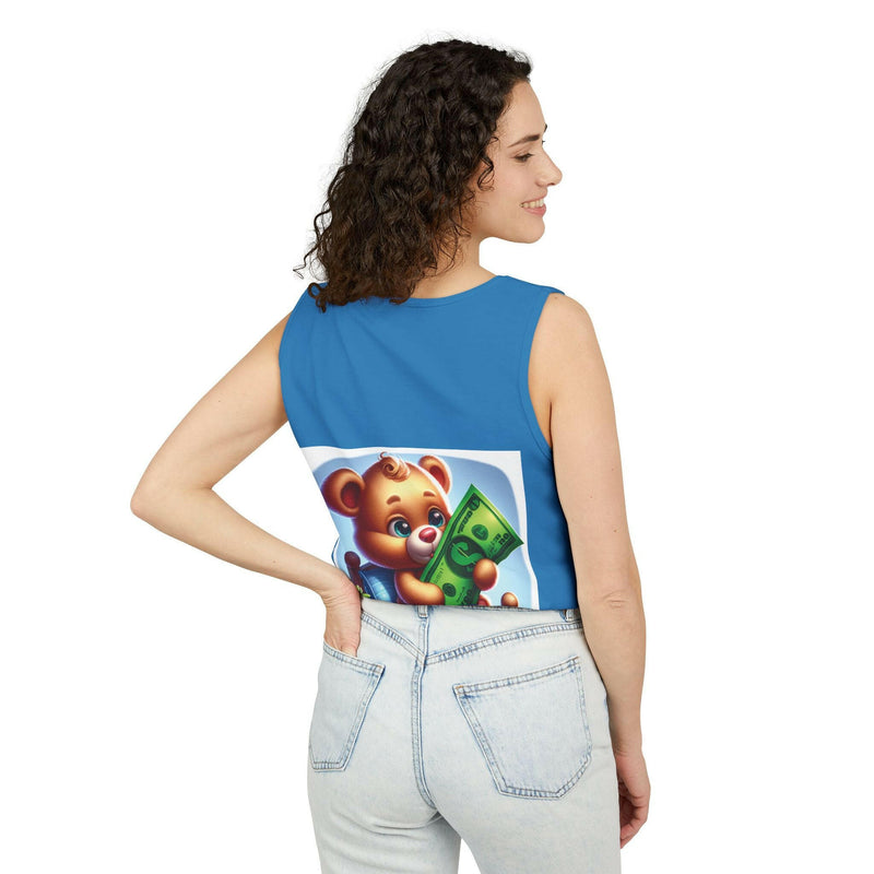 Progress Over Perfection Tank Top, Unisex Inspirational Top, Cute Bear Graphic Tank, Motivational Gift, Casual Summer Wear