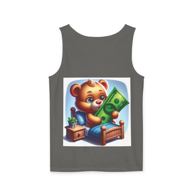 Progress Over Perfection Tank Top, Unisex Inspirational Top, Cute Bear Graphic Tank, Motivational Gift, Casual Summer Wear