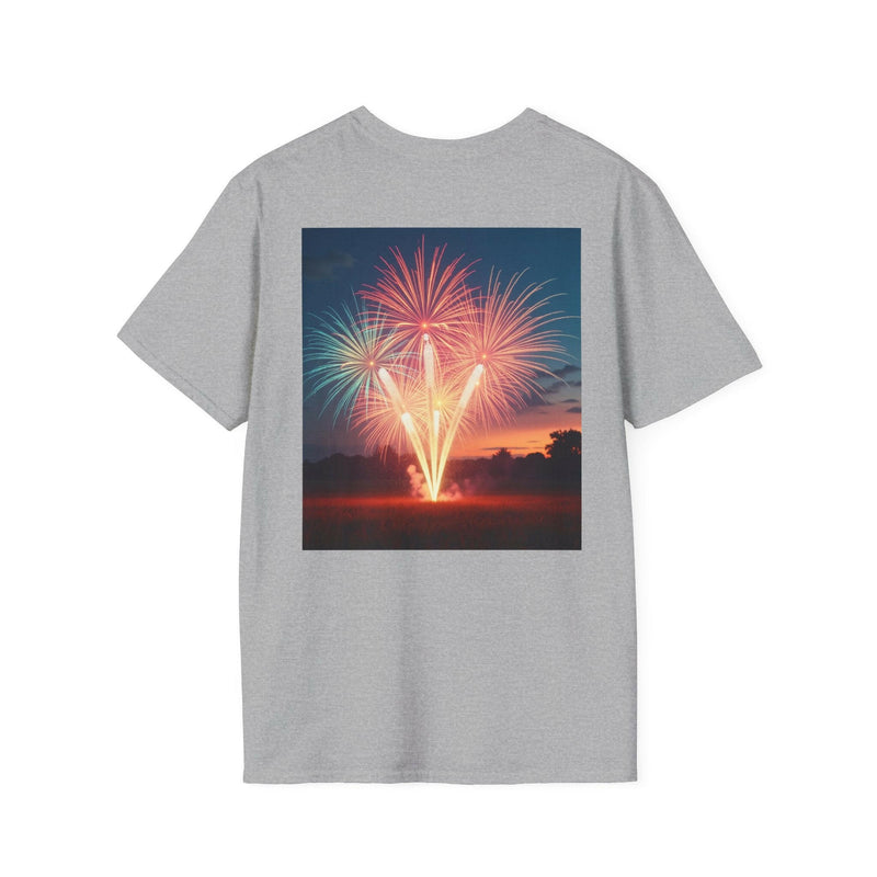 4th of July Fireworks T-Shirt, Unisex Summer Tee, Patriotic Shirt, Independence Day Celebration Wear, Holiday Gift Idea