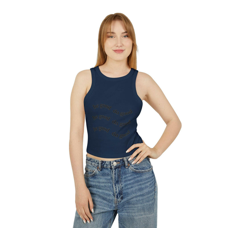 Graphic Racer Tank Top featuring Sarcasm University design, perfect casual wear for sarcasm enthusiasts and graphic tee lovers.
