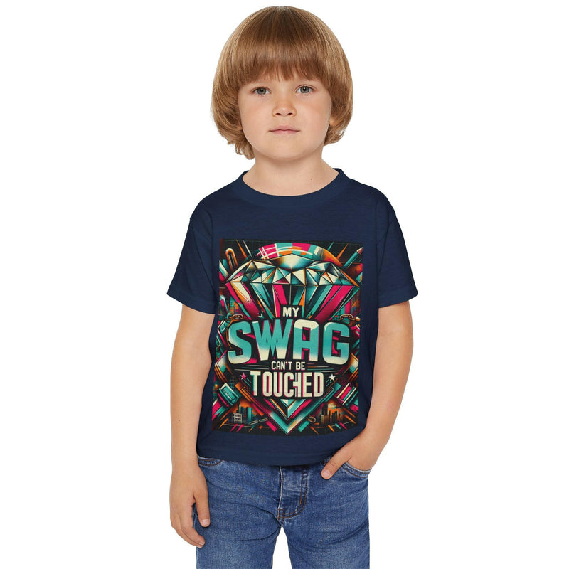 Cool Toddler T-Shirt with 'My Swag Can't Be Touched' Design, Fun Kids Tee, Stylish Toddler Apparel, Birthday Gift, Trendy Children's Wear