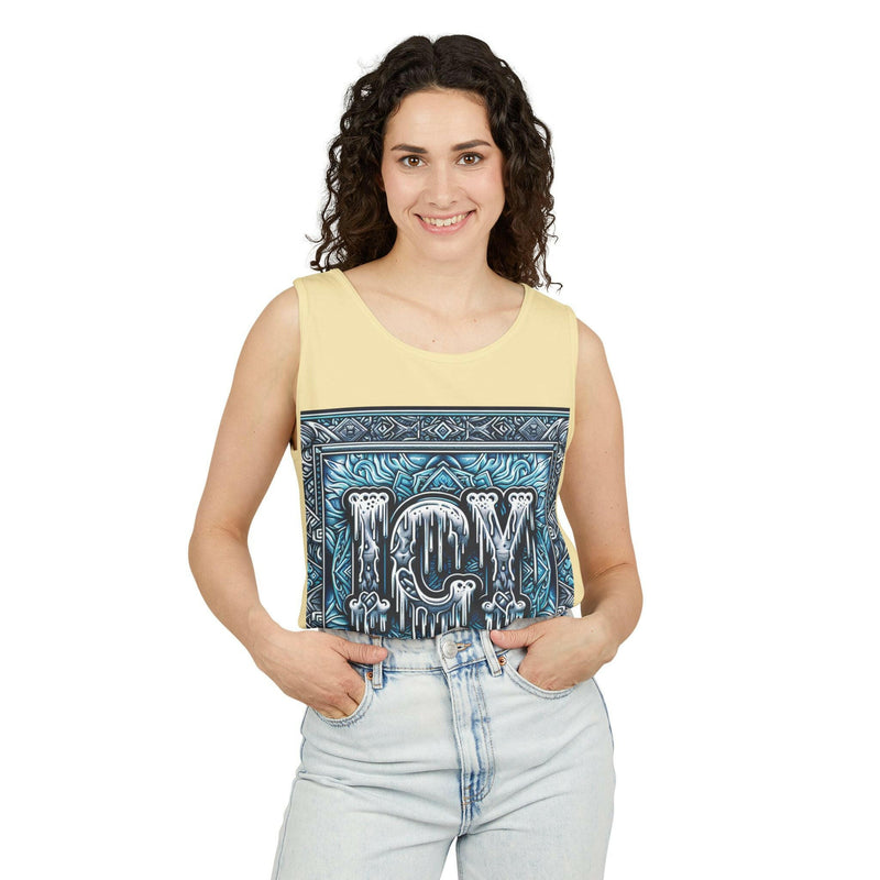 Icy Vibes Garment-Dyed Tank Top - Chill Summer Wear, Beach Fashion, Ice-Themed Gift, Casual Layering Piece, Unisex Beachwear