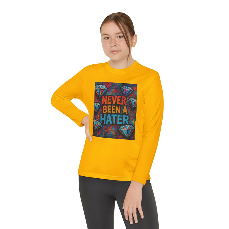 Youth Long Sleeve Tee, Trendy Graphic Shirt, Gift for Teens, Cool Statement Apparel, Casual Wear, Everyday Fun
