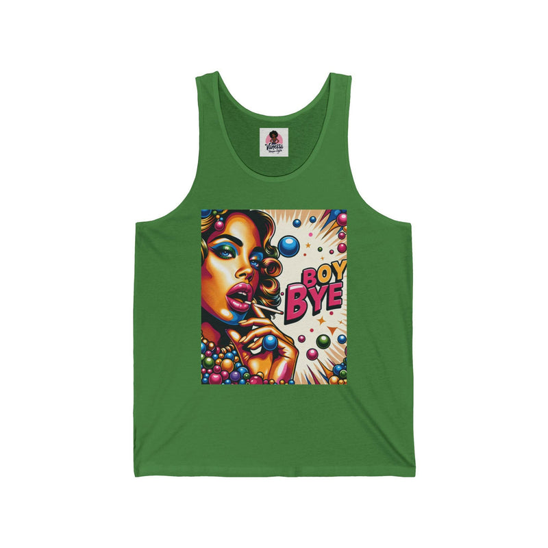 Bold Graphic Unisex Jersey Tank | Trendy Summer Apparel, Statement Top, LGBTQ+ Pride Wear, Gift for Friends