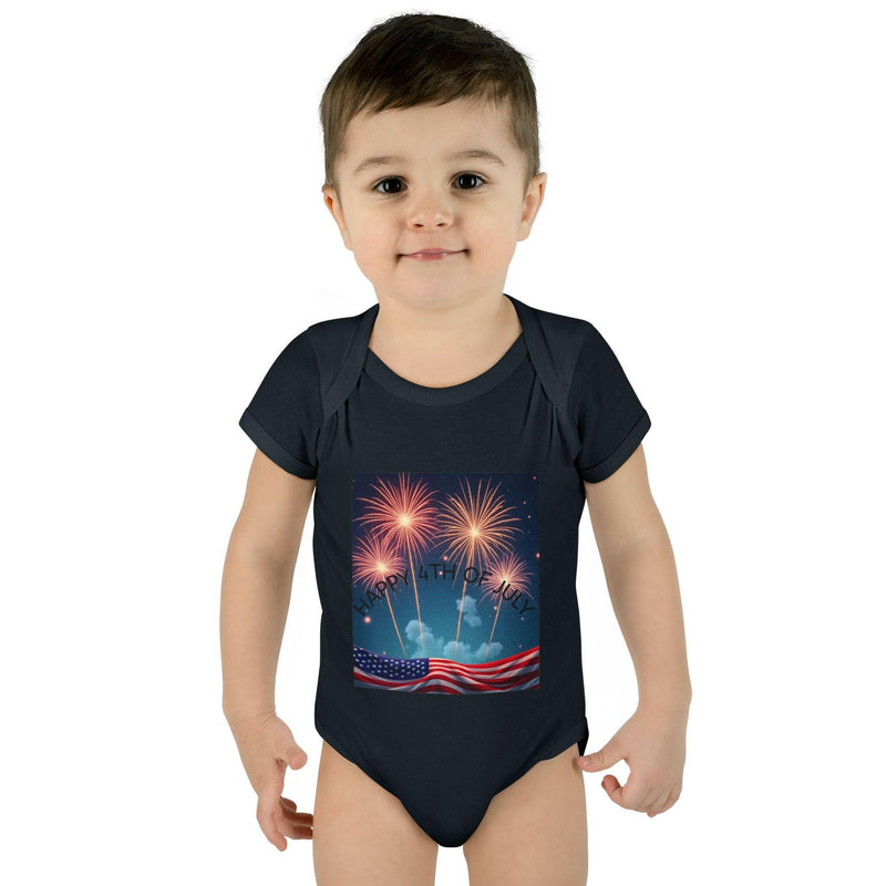 Independence Day Baby Bodysuit, Fireworks Infant Onesie, 4th of July Outfit, Baby Shower Gift, Summer Celebration Apparel