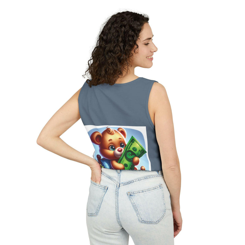 Progress Over Perfection Tank Top, Unisex Inspirational Top, Cute Bear Graphic Tank, Motivational Gift, Casual Summer Wear