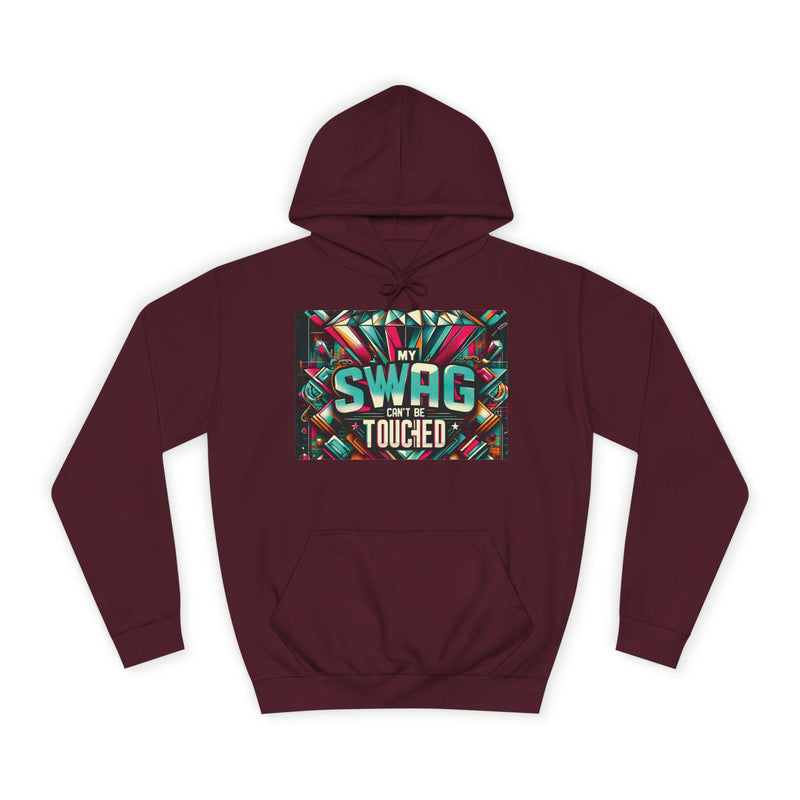 My Swag Touched Unisex College Hoodie, Stylish Sweatshirt, Trendy Apparel, Gift for Students, Casual Wear for College, Cozy Hooded Jacket