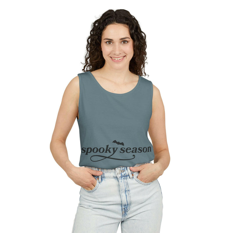 Spooky Season Tank Top, Halloween Apparel, Unisex Summer Shirt, Festival Tank, Casual Wear, Halloween Celebration Outfit