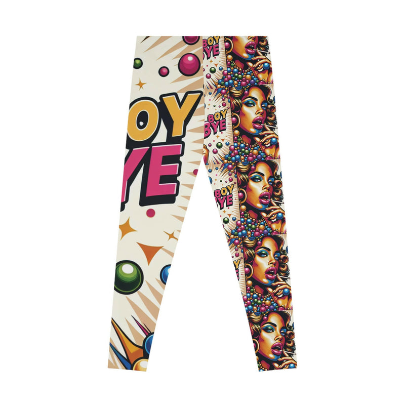 Vibrant leggings designed for comfort and style, perfect for active and casual wear