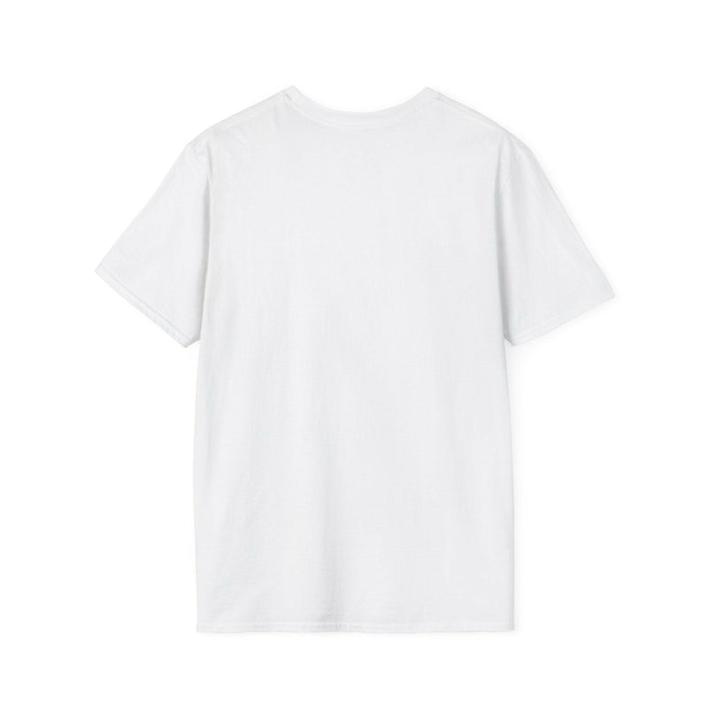 White unisex Softstyle t-shirt with "Glory to the Lord" inspirational Christian design, lightweight and breathable fabric