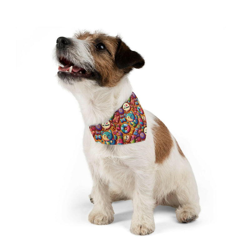 Vibrant and colorful bandana showcasing intricate patterns for stylish fashion accessory purposes