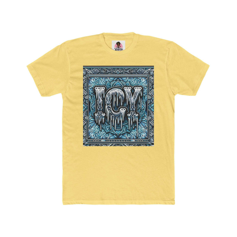 Icy Vibes Unisex Cotton Crew Tee | Cool Graphic T-Shirt, Streetwear Fashion, Gift for Her/Him, Casual Outfit, Ice-Themed Apparel