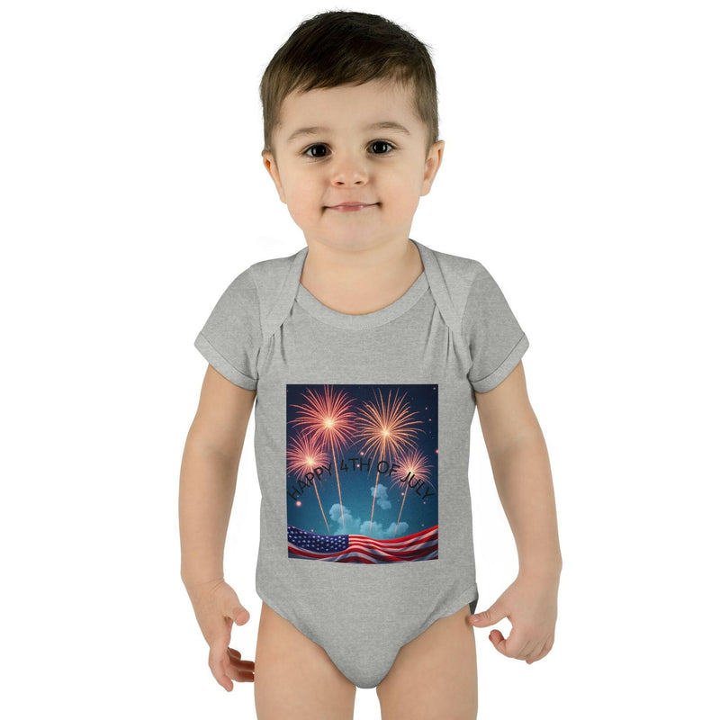 Independence Day Baby Bodysuit, Fireworks Infant Onesie, 4th of July Outfit, Baby Shower Gift, Summer Celebration Apparel