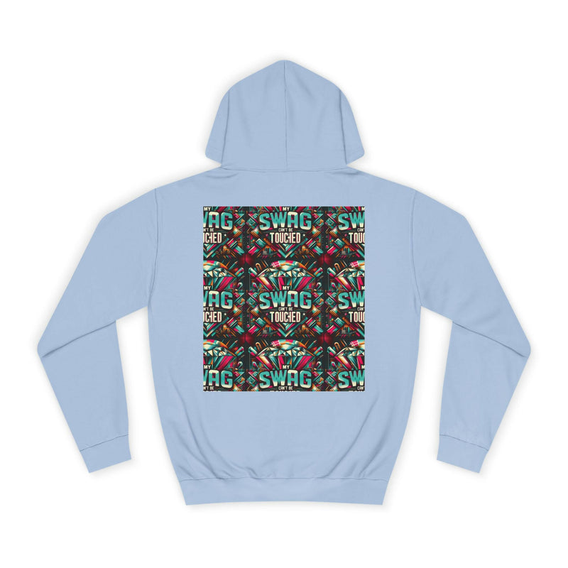 My Swag Touched Unisex College Hoodie, Stylish Sweatshirt, Trendy Apparel, Gift for Students, Casual Wear for College, Cozy Hooded Jacket