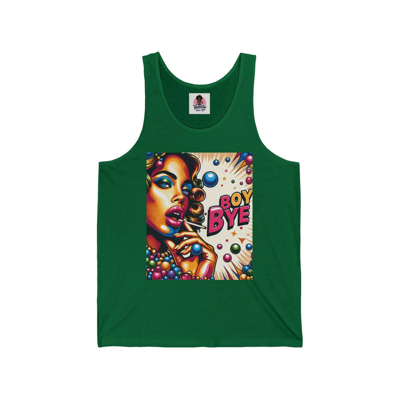 Bold Graphic Unisex Jersey Tank | Trendy Summer Apparel, Statement Top, LGBTQ+ Pride Wear, Gift for Friends