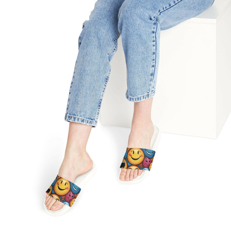 Vibrant Emoji Sandals - Fun Summer Footwear, Stylish Casual Slides, Beach Essentials, Gift for Her, Emoji Lover Sandals