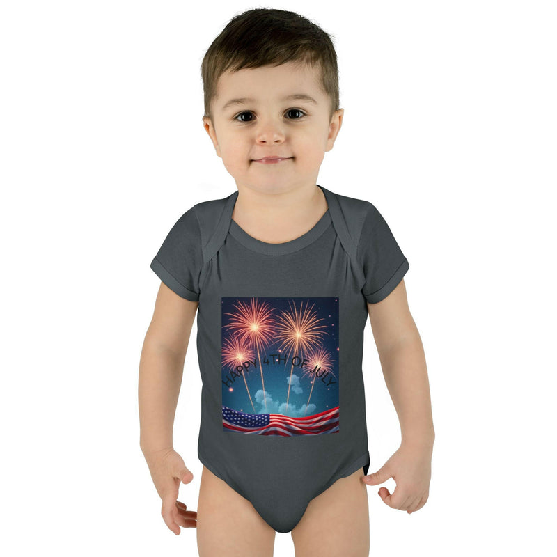 Independence Day Baby Bodysuit, Fireworks Infant Onesie, 4th of July Outfit, Baby Shower Gift, Summer Celebration Apparel