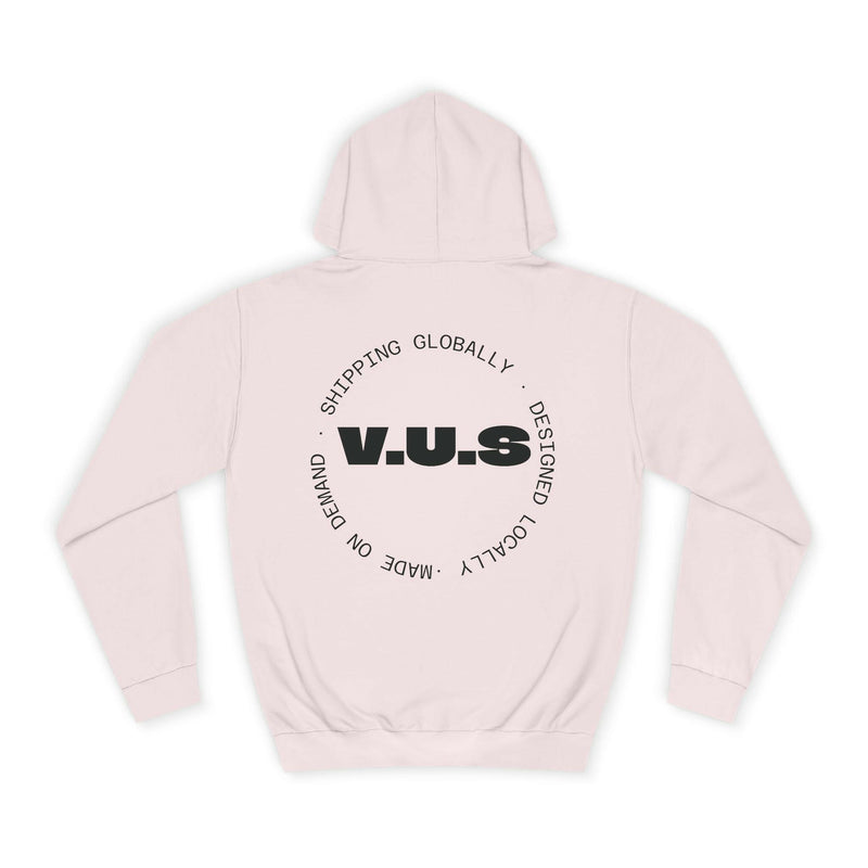 Unisex Heart Vibe College Hoodie, Casual Fashion Hoodie, Cute Gift for Students, Cozy College Wear, Trendy Streetwear