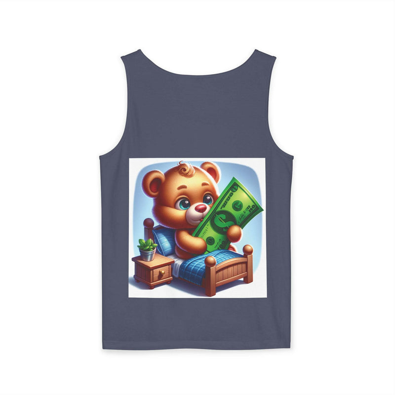 Progress Over Perfection Tank Top, Unisex Inspirational Top, Cute Bear Graphic Tank, Motivational Gift, Casual Summer Wear